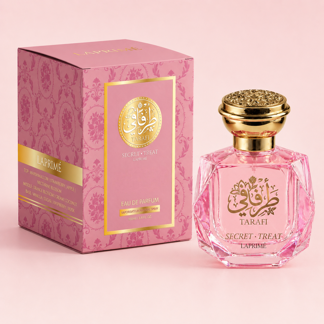 Tarafi SECRET TREAT Eau de Parfum 100ml (3.4 oz) | Marshmallow, Vanilla, Creamy, Viral Gourmet Perfume | Long Lasting Perfume for Women Gifts