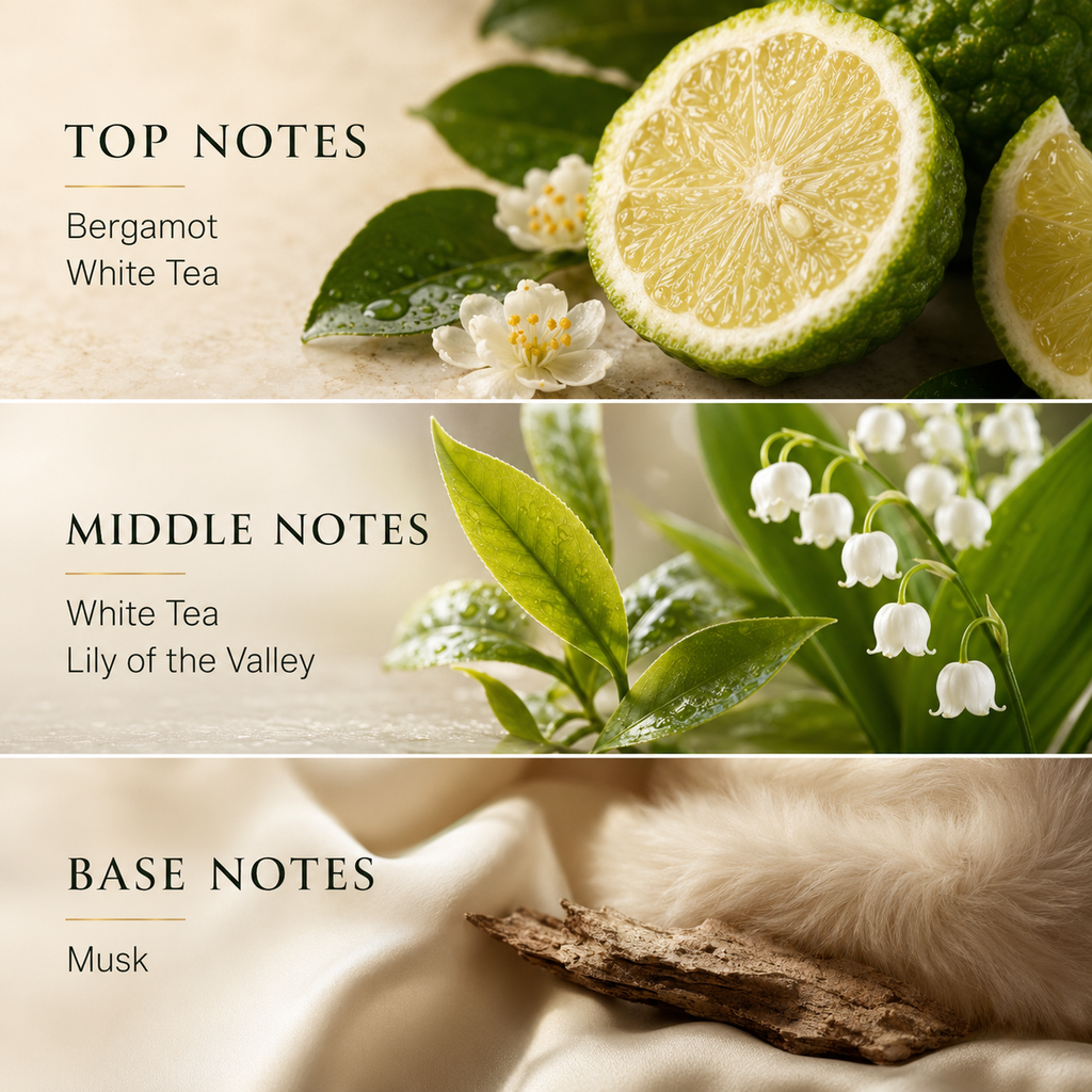White Tea Luxury Diffuser Oil, Five-Star Hotel Inspired Fragrance with Bergamot, White Tea, Lily of the Valley & Musk Notes, Waterless Home Fragrance Oil Refill, Long-Lasting Room Scent ，250ml