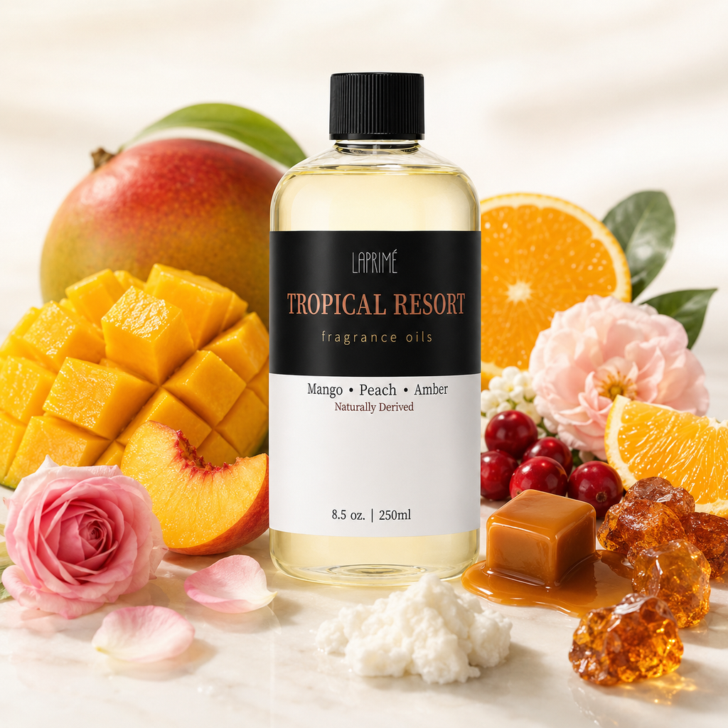 Tropical Resort Luxury Diffuser Oil, Five-Star Hotel Inspired Fragrance with Mango, Citrus, Rose, Floral & Musk Notes, Waterless Home Fragrance Oil Refill for Diffusers, Long-Lasting Room Scent, 250ml