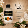 Luxury Lobby Diffuser Oil, Five-Star Hotel Inspired Fragrance with Sandalwood & Vanilla Notes, Tea, Citrus, Iris, Jasmine, Waterless Home Fragrance Oil Refill, Long-Lasting Room Scent，250ml